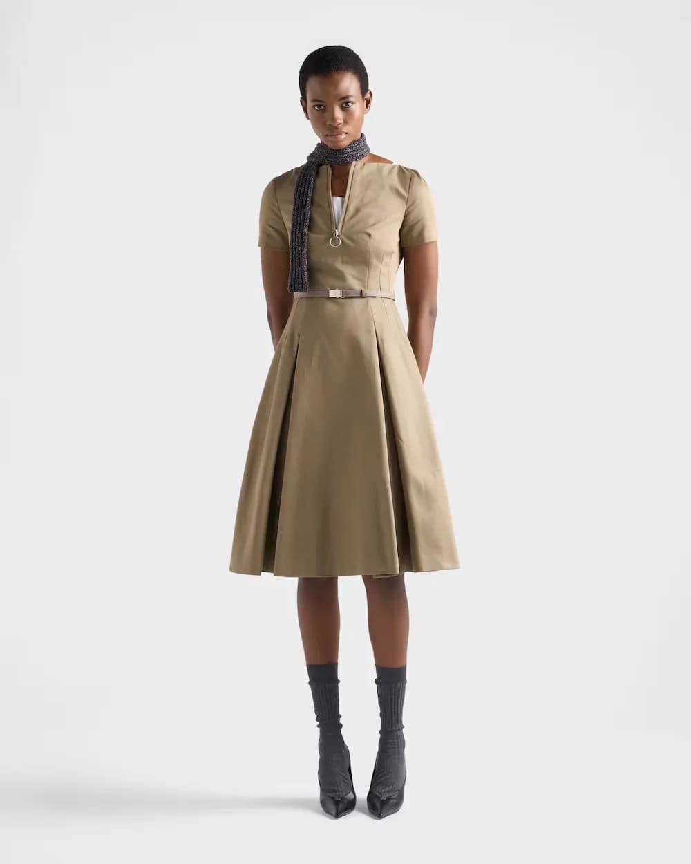 Chino zipper dress